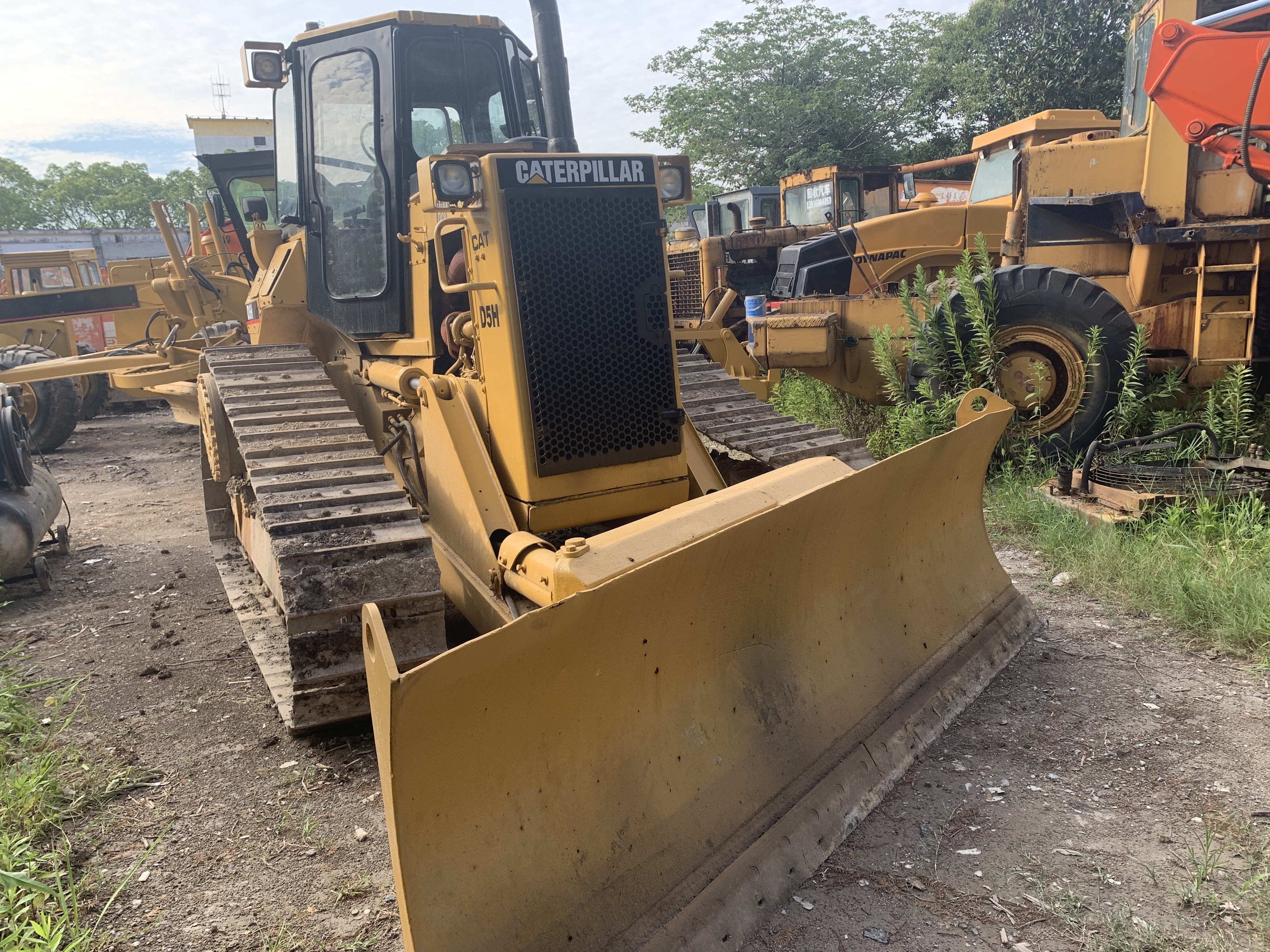 Blade 6 Arah Digunakan Bulldozer Caterpillar D5H transmisi Powershift